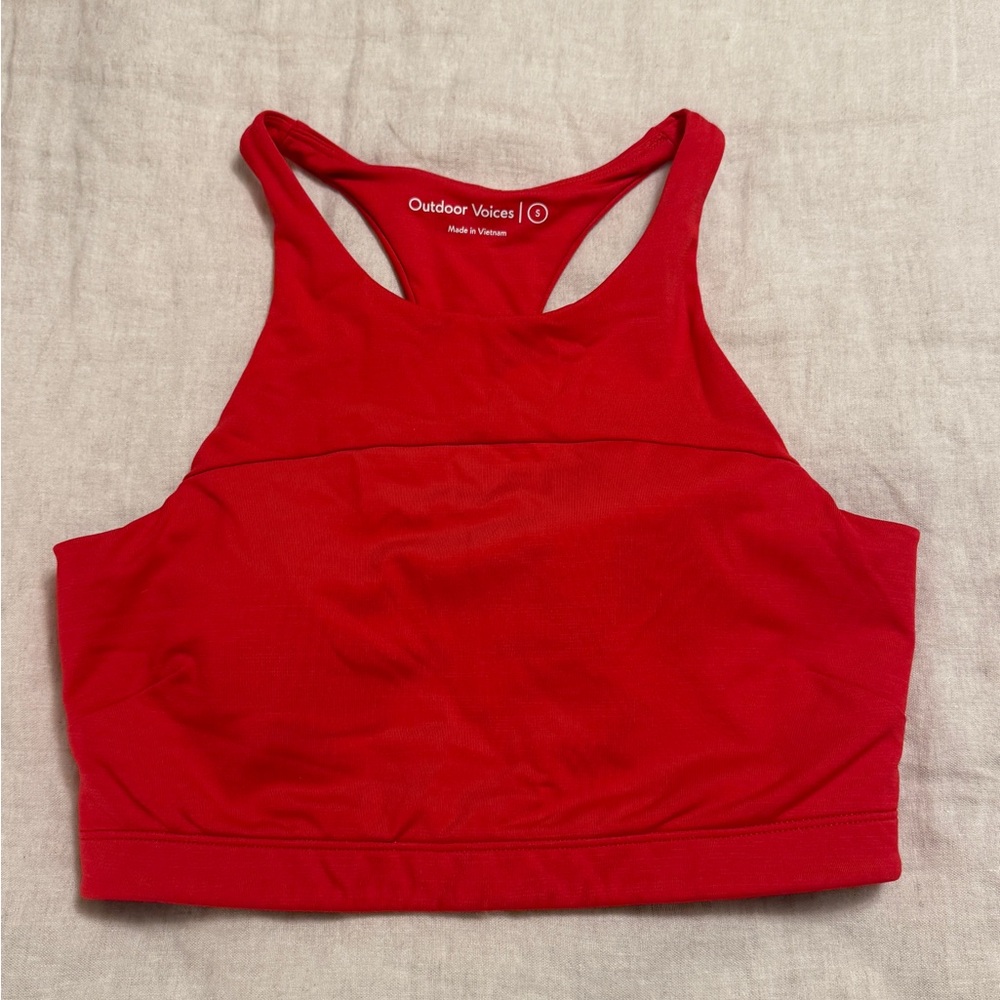 Outdoor Voices Vibrant Red Sports Bra